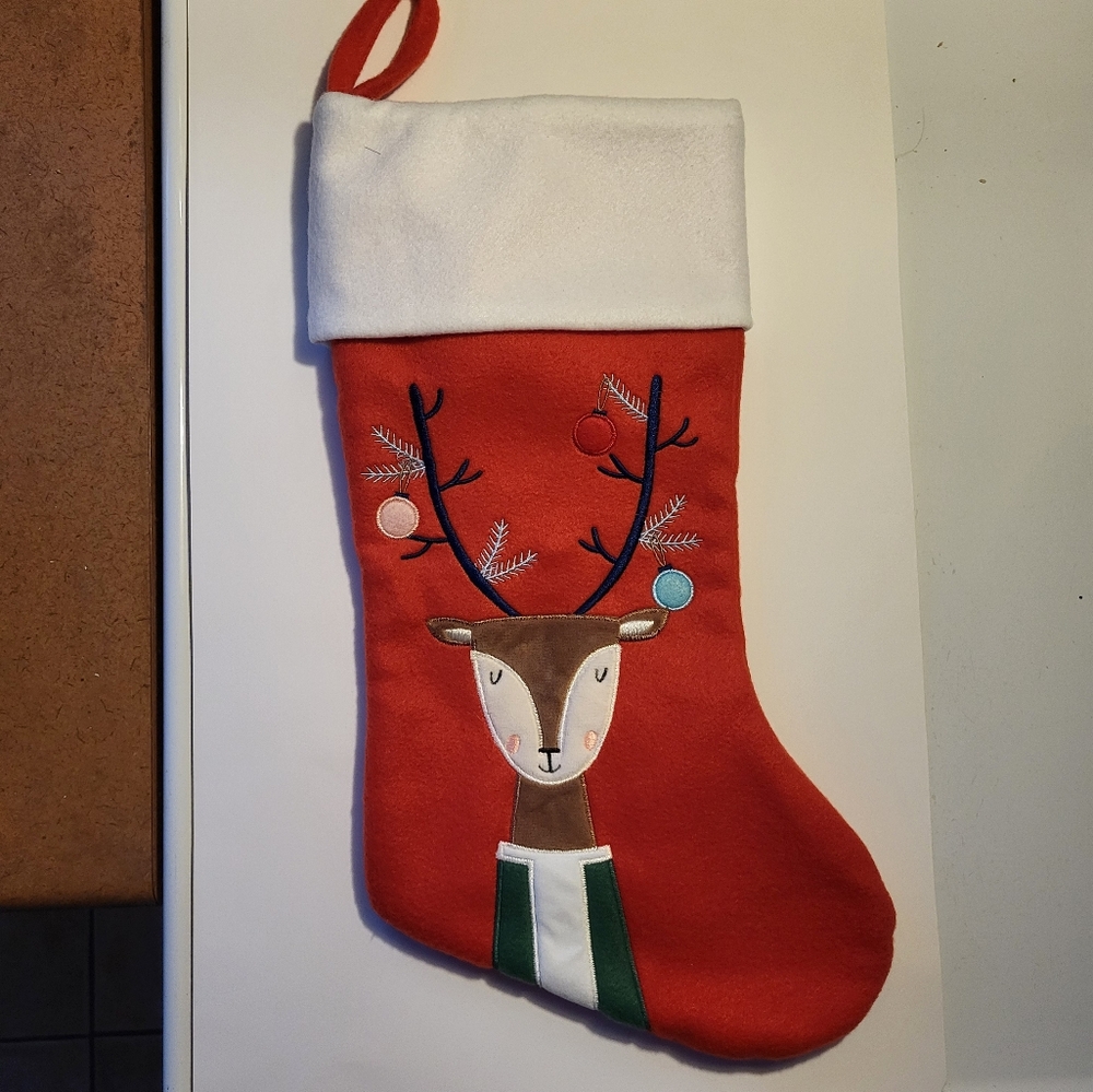 FREE with any CHRISTMAS Deco Item - Reindeer Stocking
